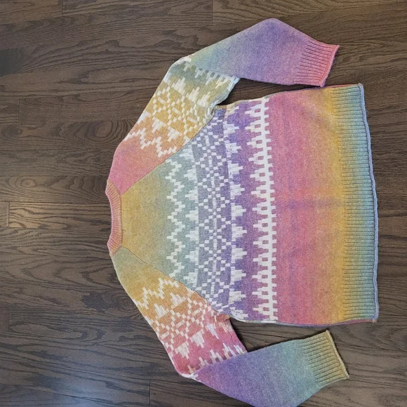 Multicolor Gradient Women's Sweater - Picture 5 of 8